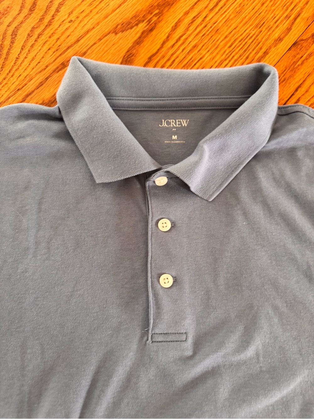 J.Crew Men’s Slate Blue Polo Shirt 2 Shirts Grey Blue and Navy